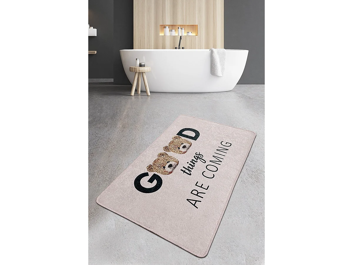 Alfombra de baño Things Djt (70 x 120) multicolor