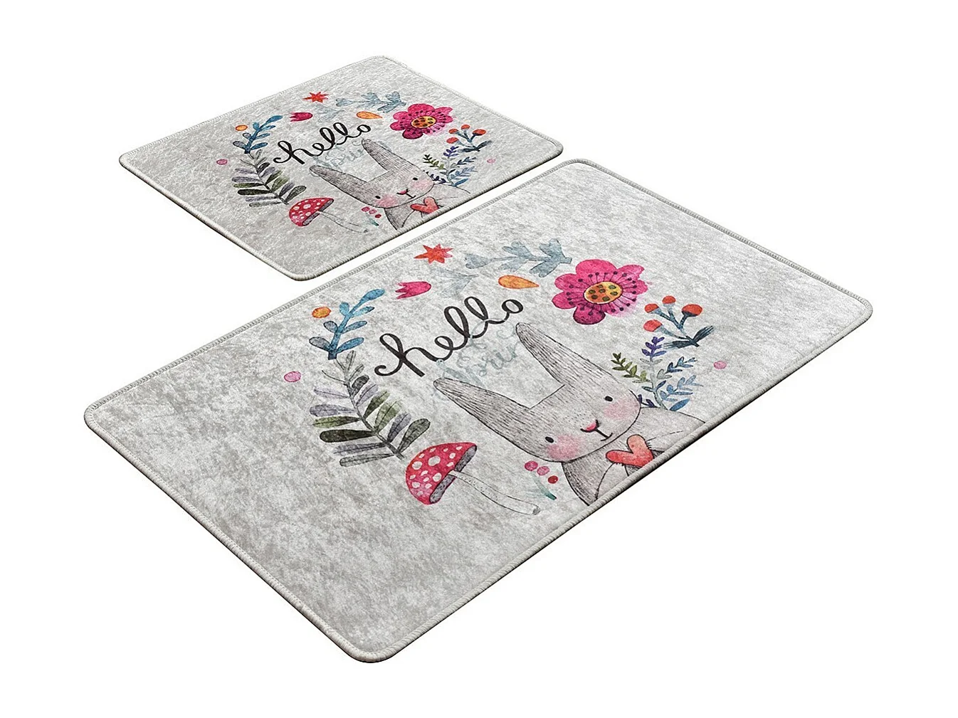 Alfombra de baño Set (2 piezas) Hello Spring multicolor