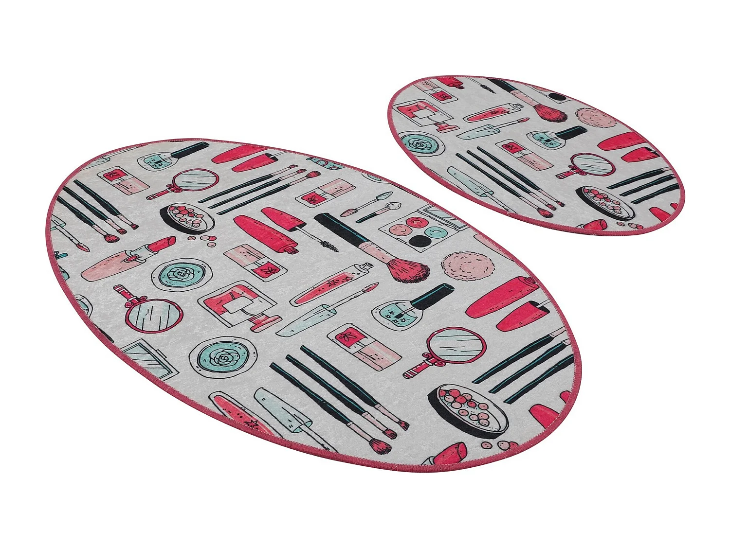 Alfombra de baño Set (2 piezas) Make Up DJT multicolor