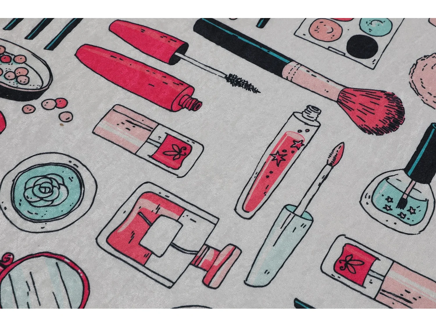 Alfombra de baño Set (2 piezas) Make Up DJT multicolor