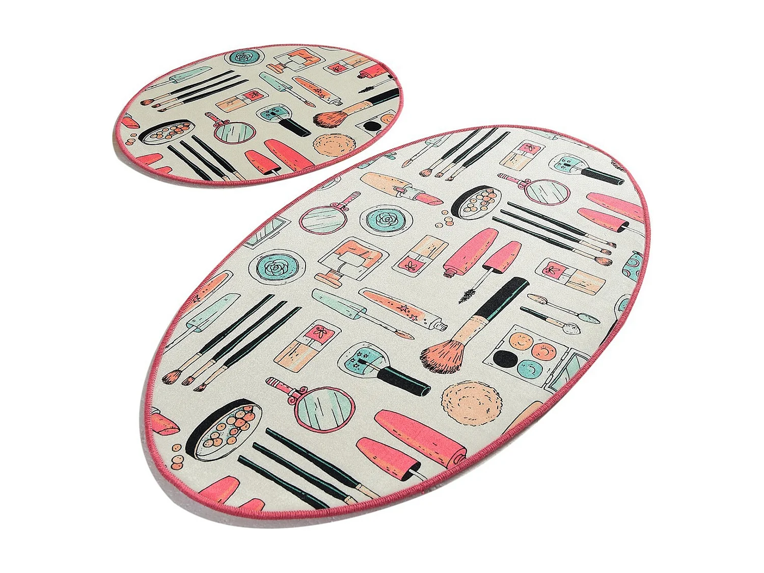 Alfombra de baño Set (2 piezas) Make Up DJT multicolor