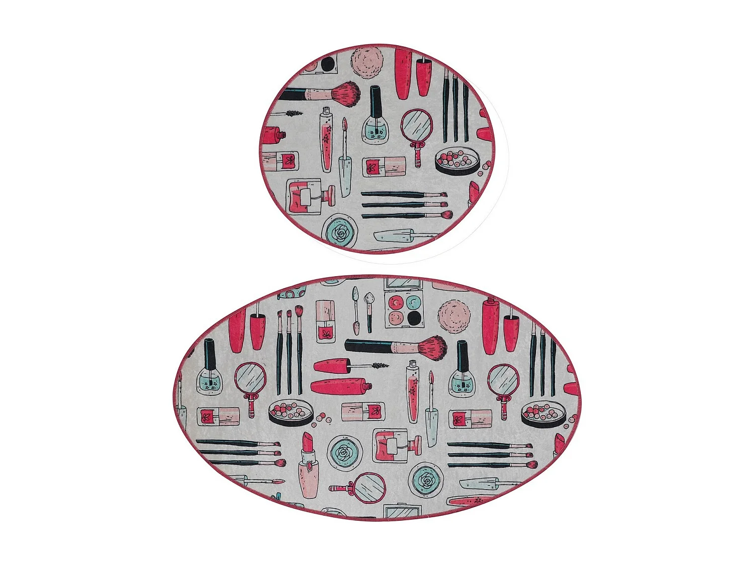 Alfombra de baño Set (2 piezas) Make Up DJT multicolor