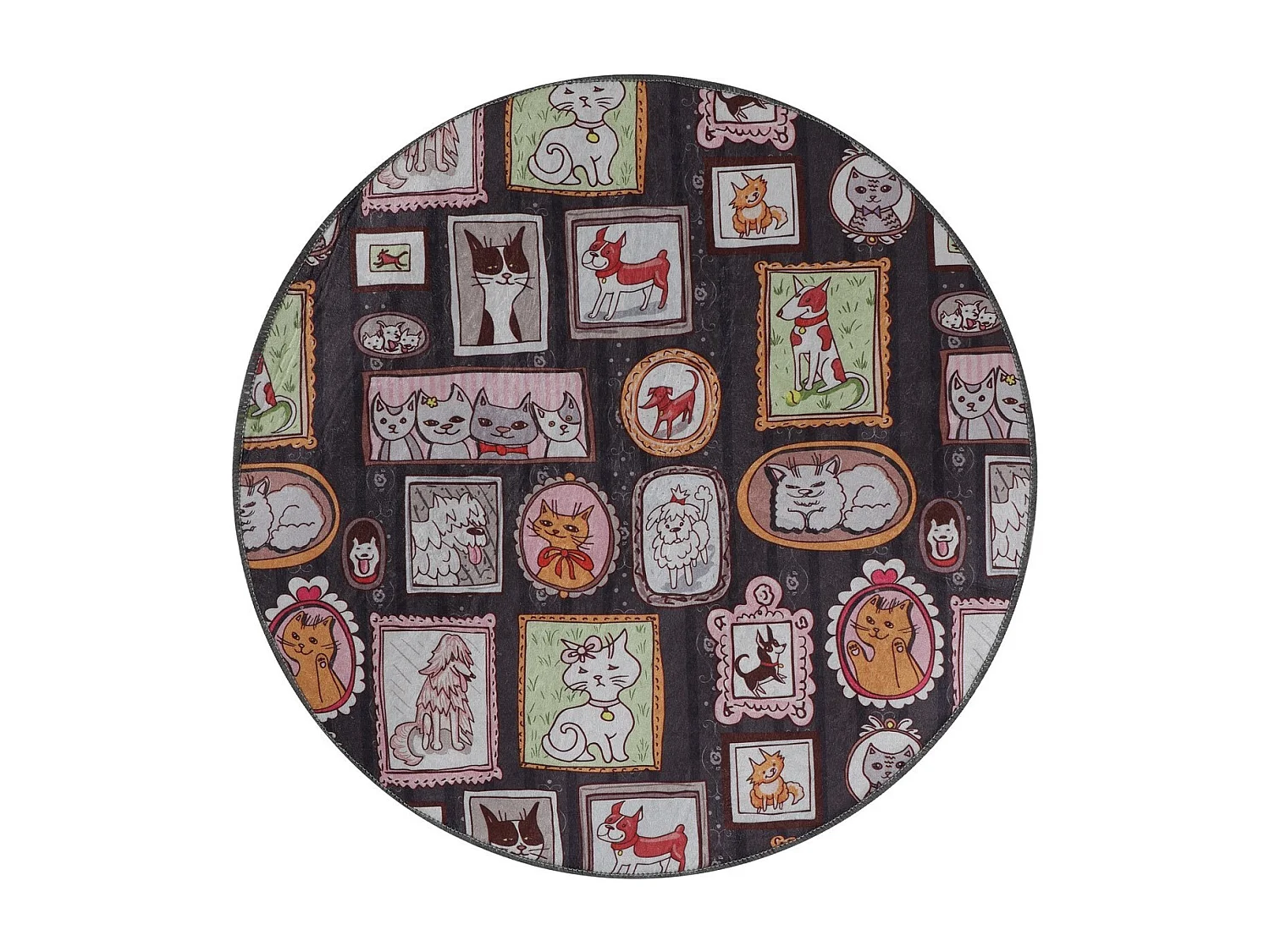 Alfombra de baño Callatte Circle Djt 80 multicolor