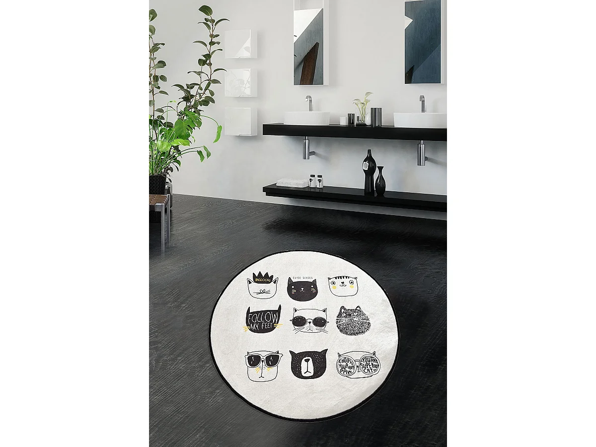 Alfombra de baño Cutie DJT multicolor