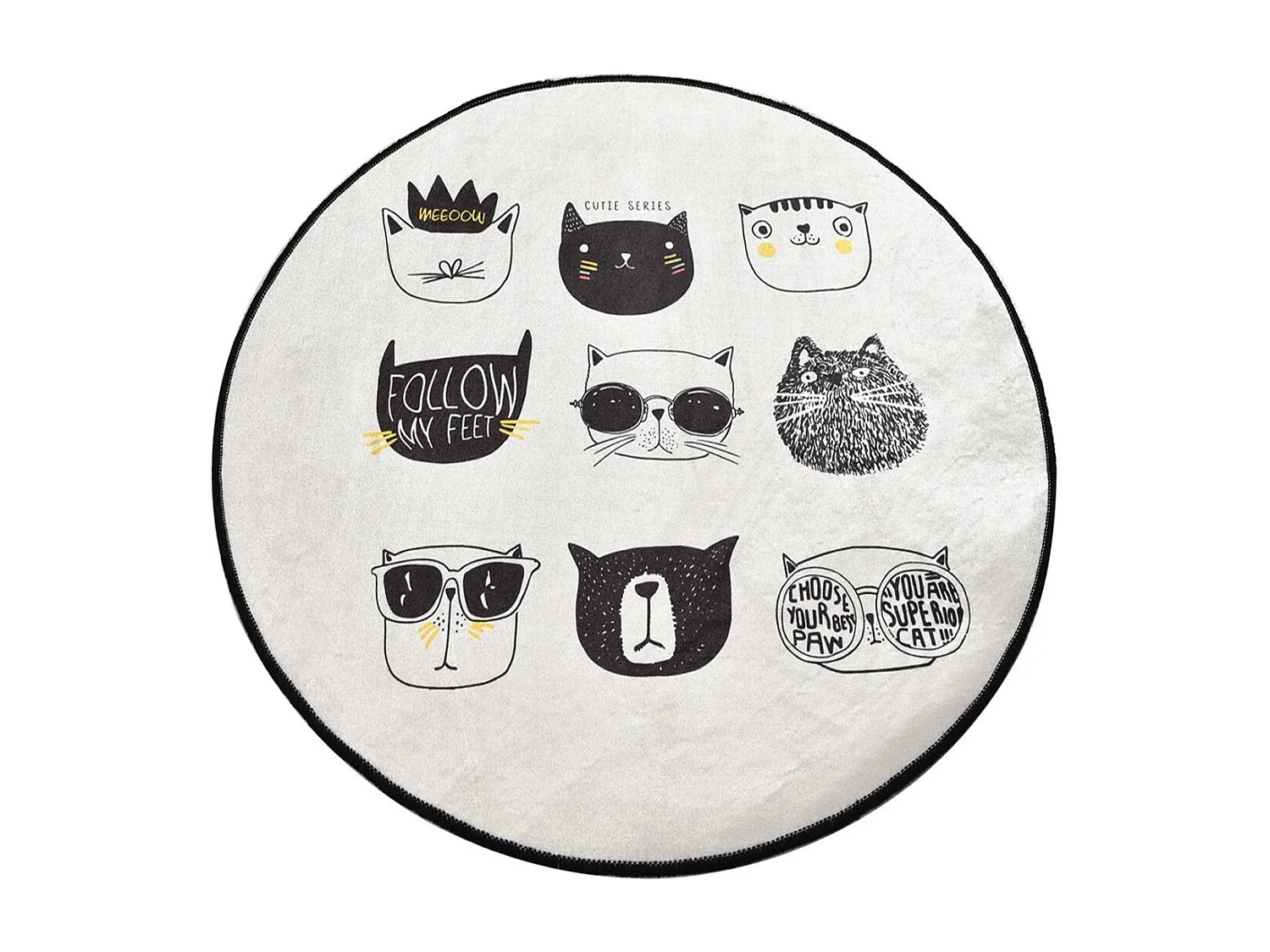 Alfombra de baño Cutie DJT multicolor