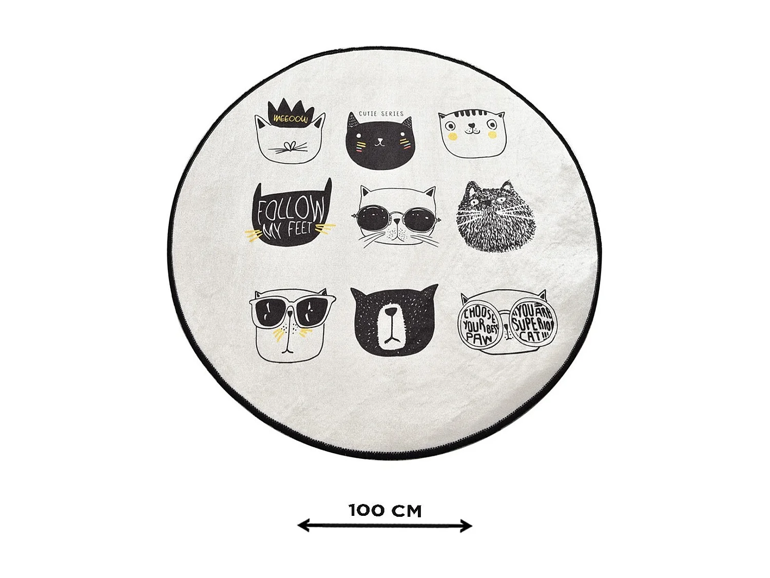 Alfombra de baño Cutie DJT multicolor