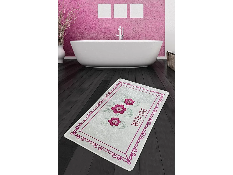Alfombra de baño With Flower Djt (80 x 100) multicolor