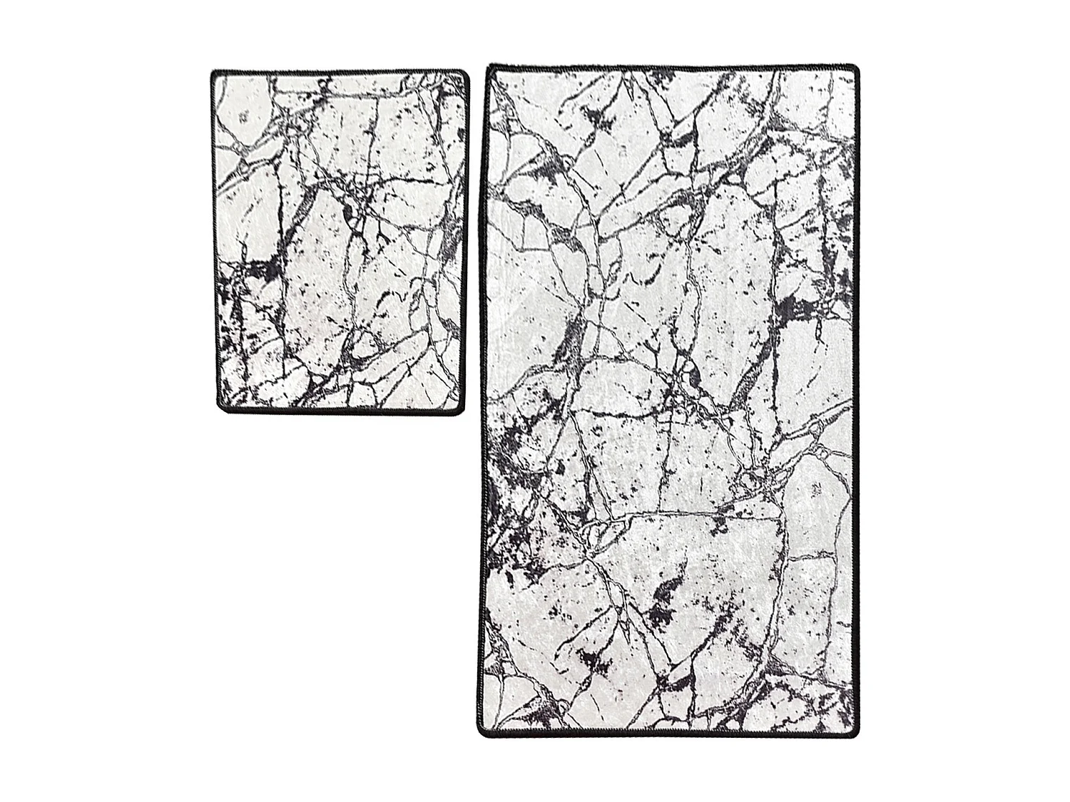 Alfombra de baño Set (2 piezas) Marble  multicolor
