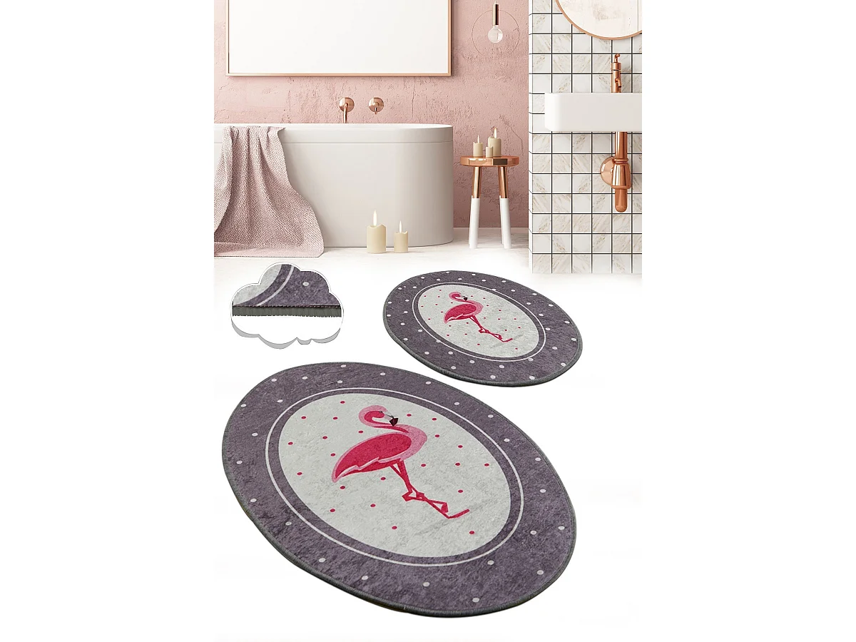 Alfombra de baño Set (2 piezas) Chile Flamingo multicolor