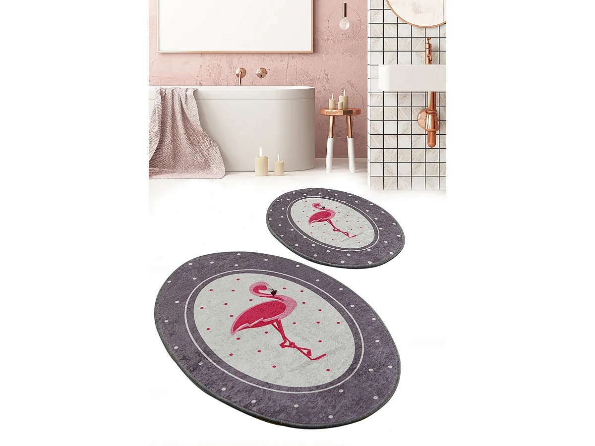 Alfombra de baño Set (2 piezas) Chile Flamingo multicolor
