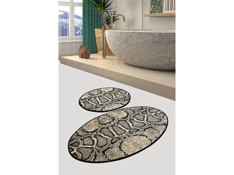 Alfombra de baño Set (2 piezas) Snake DJT multicolor