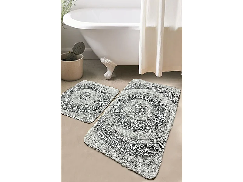 Alfombra de baño Set (2 piezas) Baum  gris