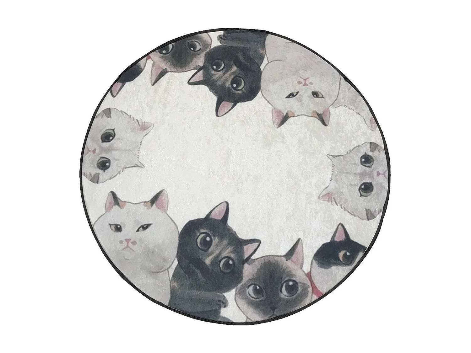 Alfombra de baño Angry Cats DJT Çap multicolor