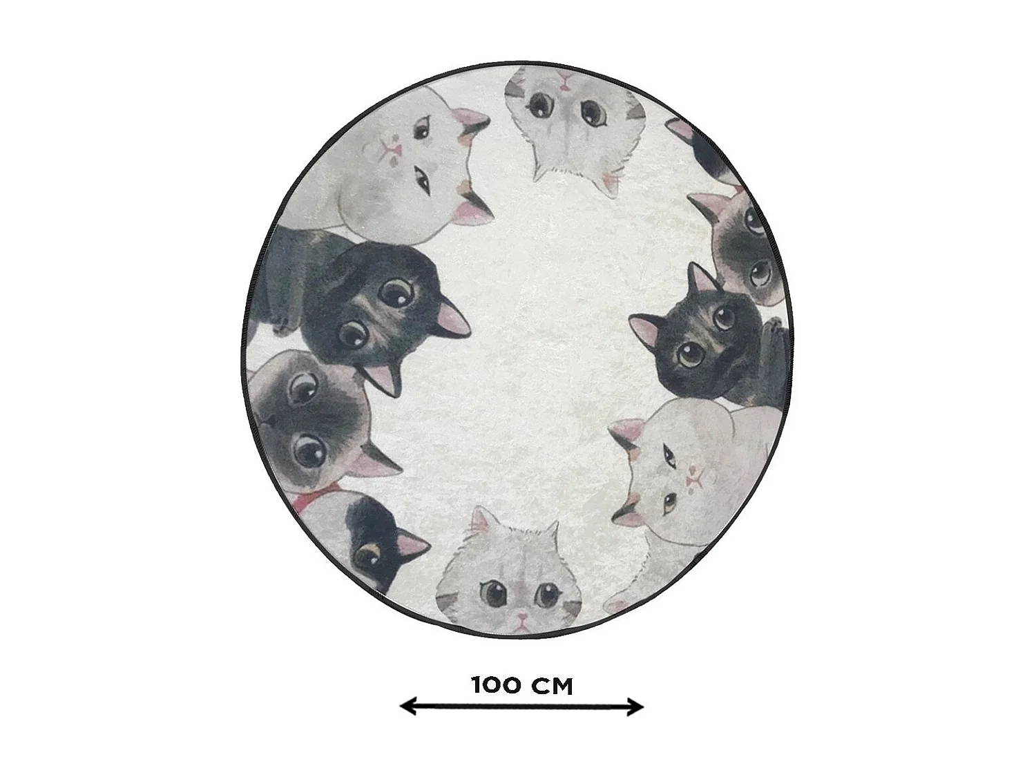 Alfombra de baño Angry Cats DJT Çap multicolor