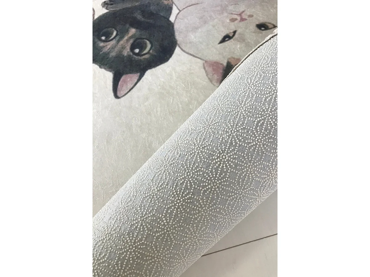 Alfombra de baño Angry Cats DJT Çap multicolor