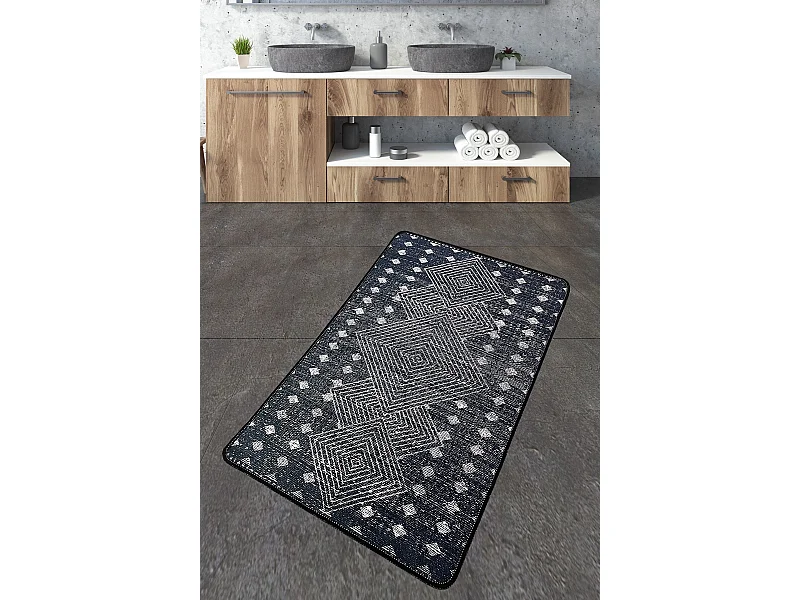 Alfombra de baño Geesle multicolor