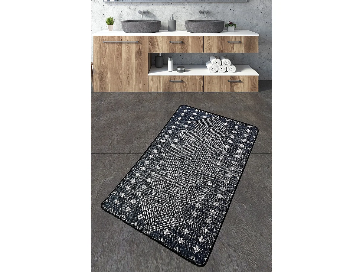 Alfombra de baño Geesle multicolor