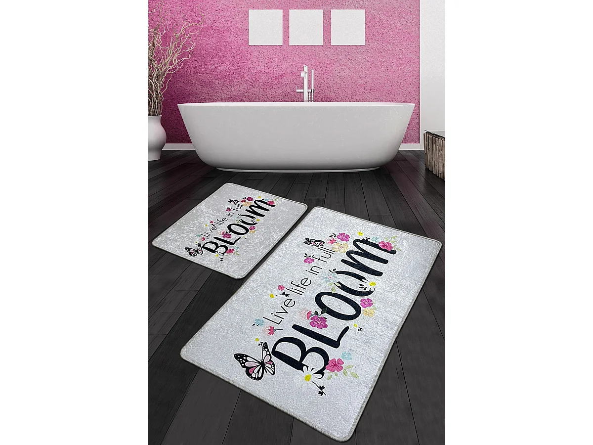 Alfombra de baño Set (2 piezas) Bloom Djt multicolor