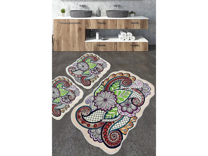Alfombra de baño Set (3 piezas) Forme multicolor