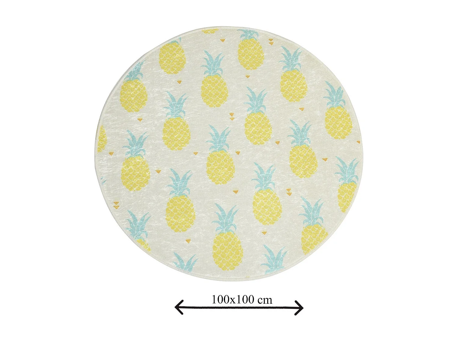 Alfombra de baño Ananas DJT Çap multicolor