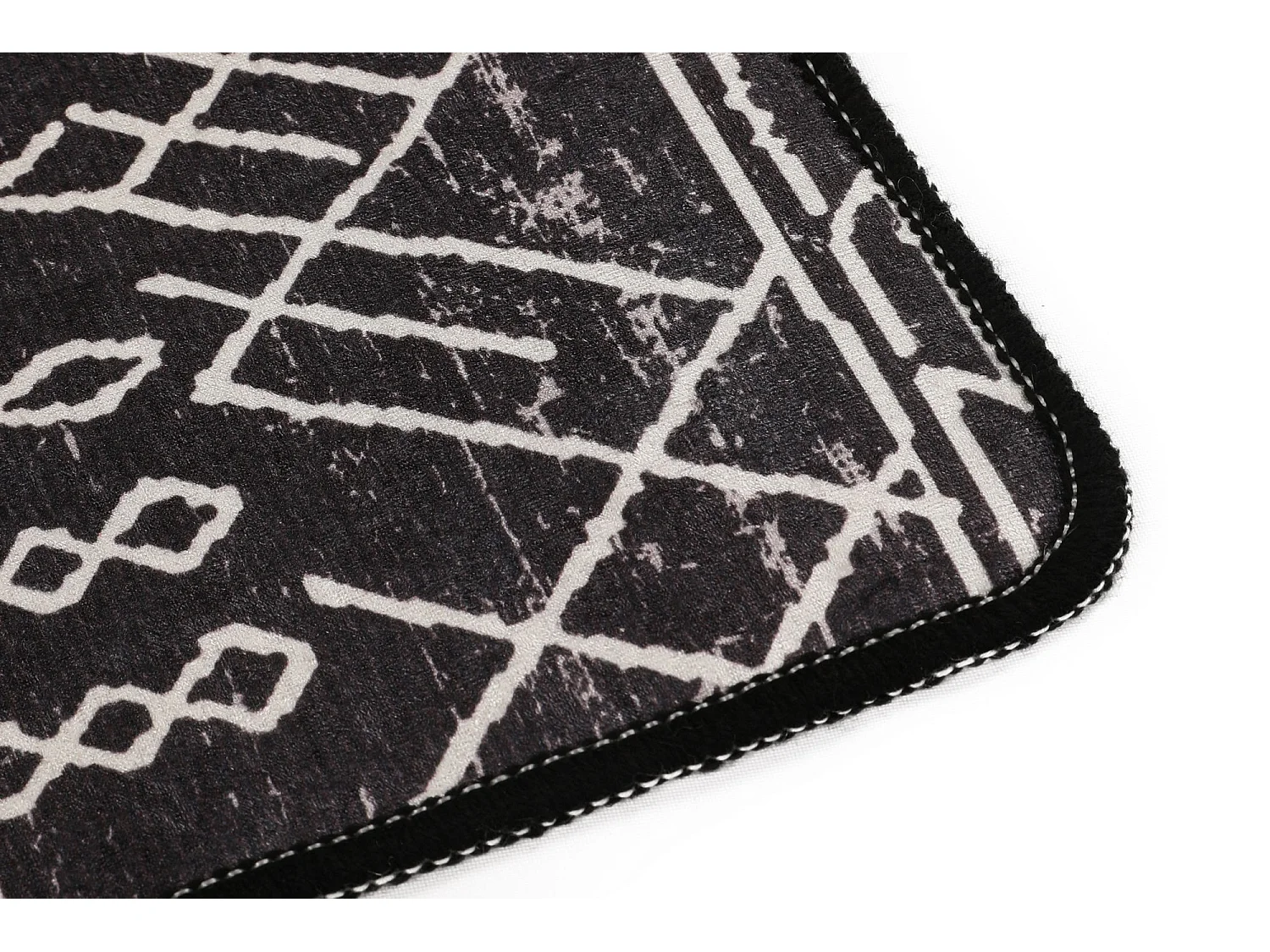 Alfombra de baño Straordinario Black Djt 70x120 antracita negro blanco