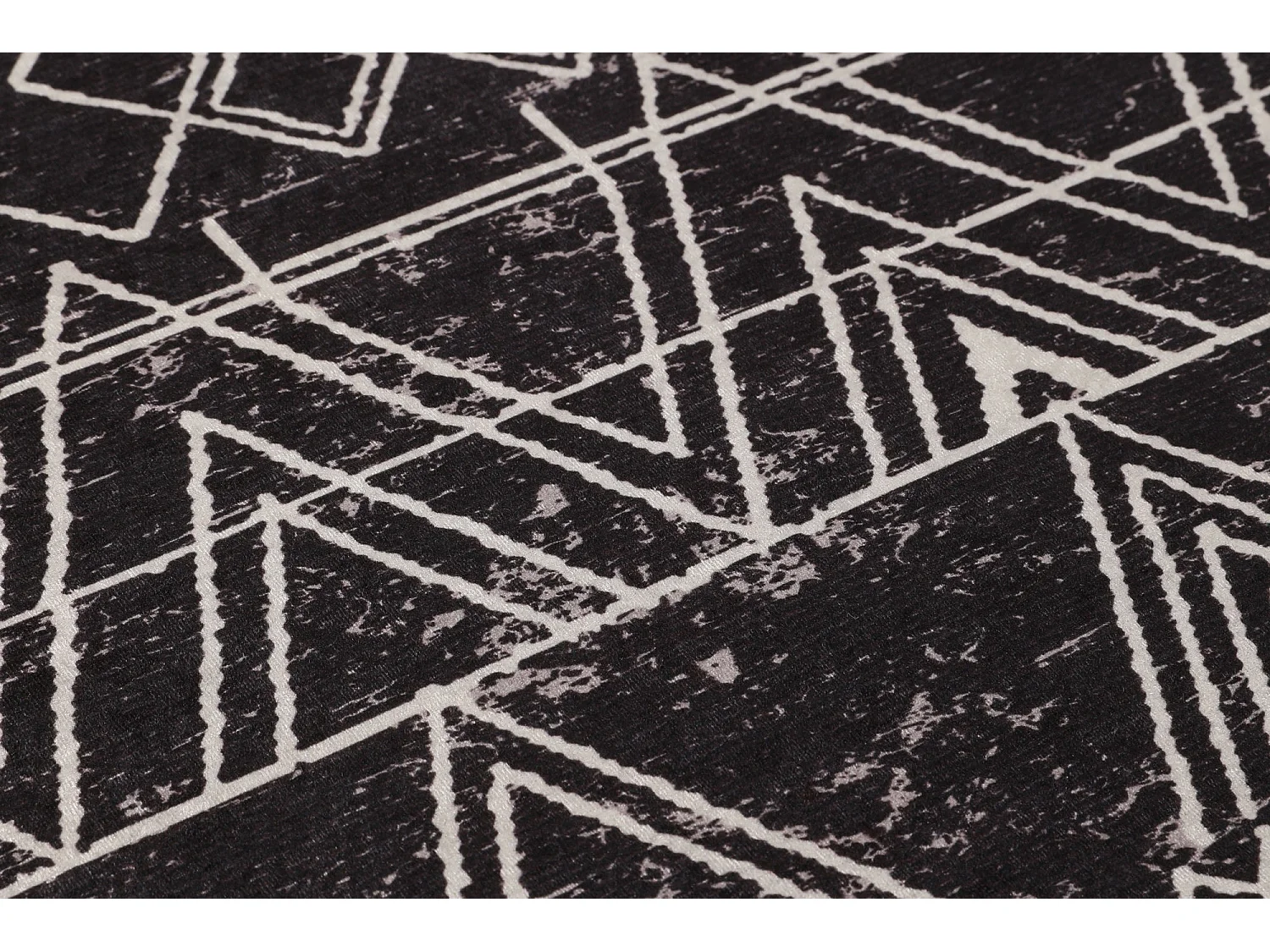 Alfombra de baño Straordinario Black Djt 70x120 antracita negro blanco