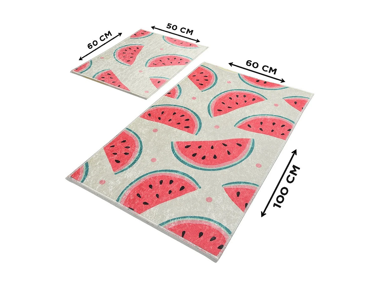 Alfombra de baño Set (2 piezas) Karpuz DJT multicolor