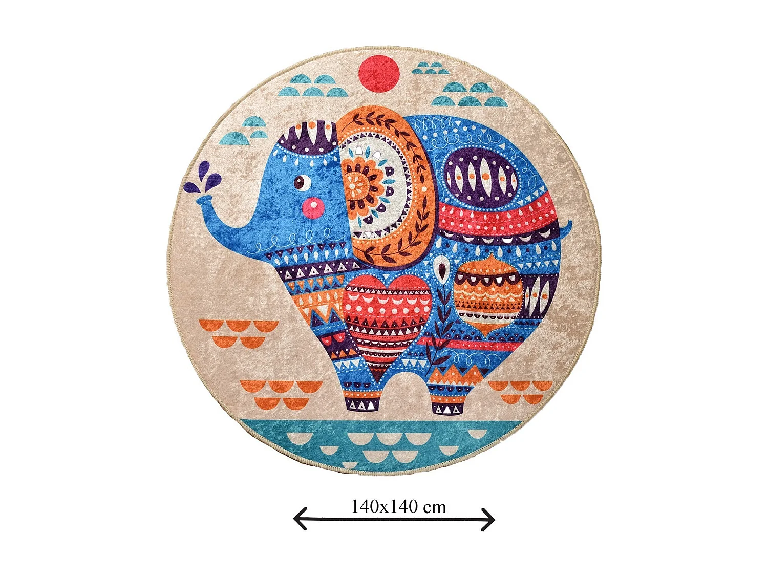 Alfombra de baño Etnic (140) multicolor