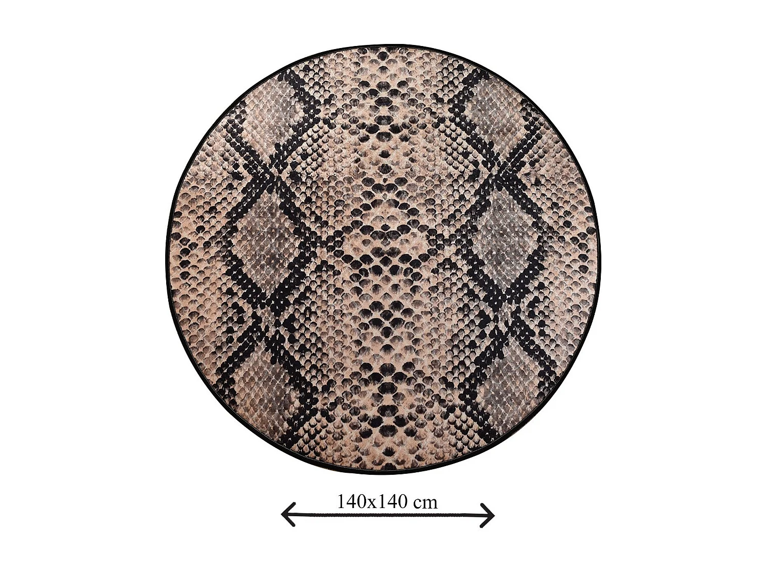 Alfombra de baño Snake (140) multicolor