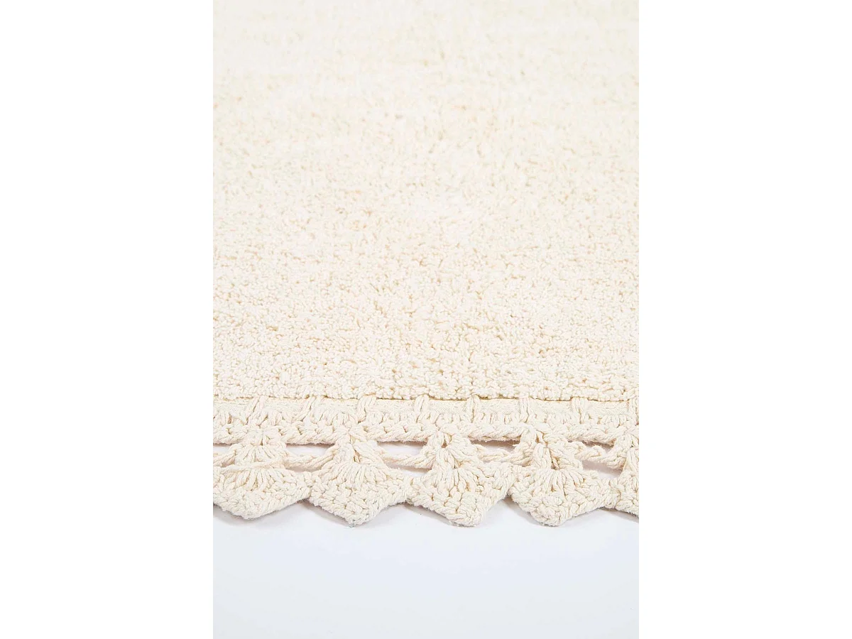 Alfombra de baño Set (2 piezas) Lorna  crema