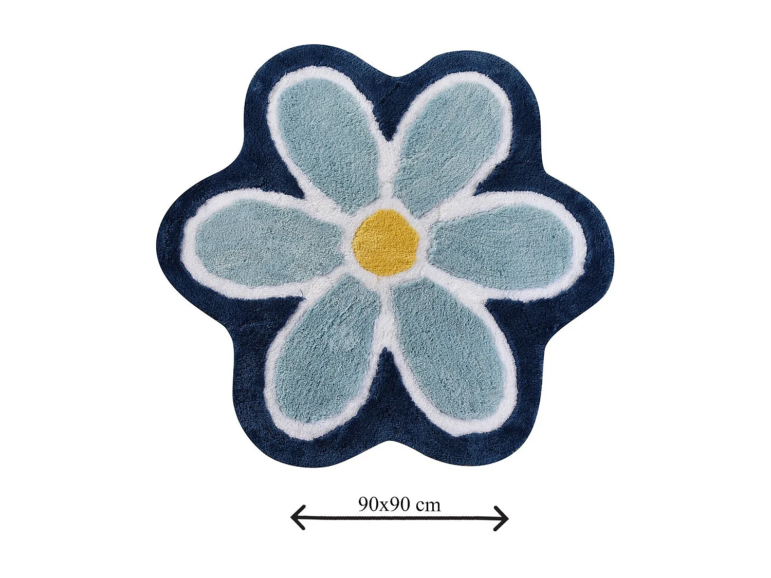 Alfombra de baño Flower  multicolor