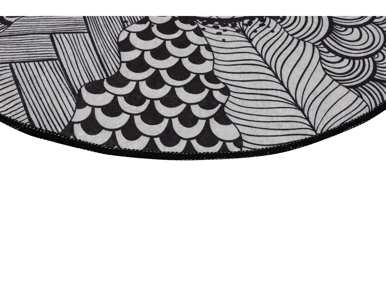 Alfombra de baño More 140 blanco negro