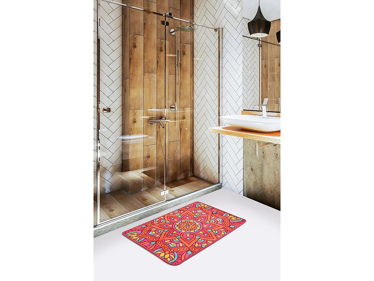 Alfombra de baño Mandal  multicolor