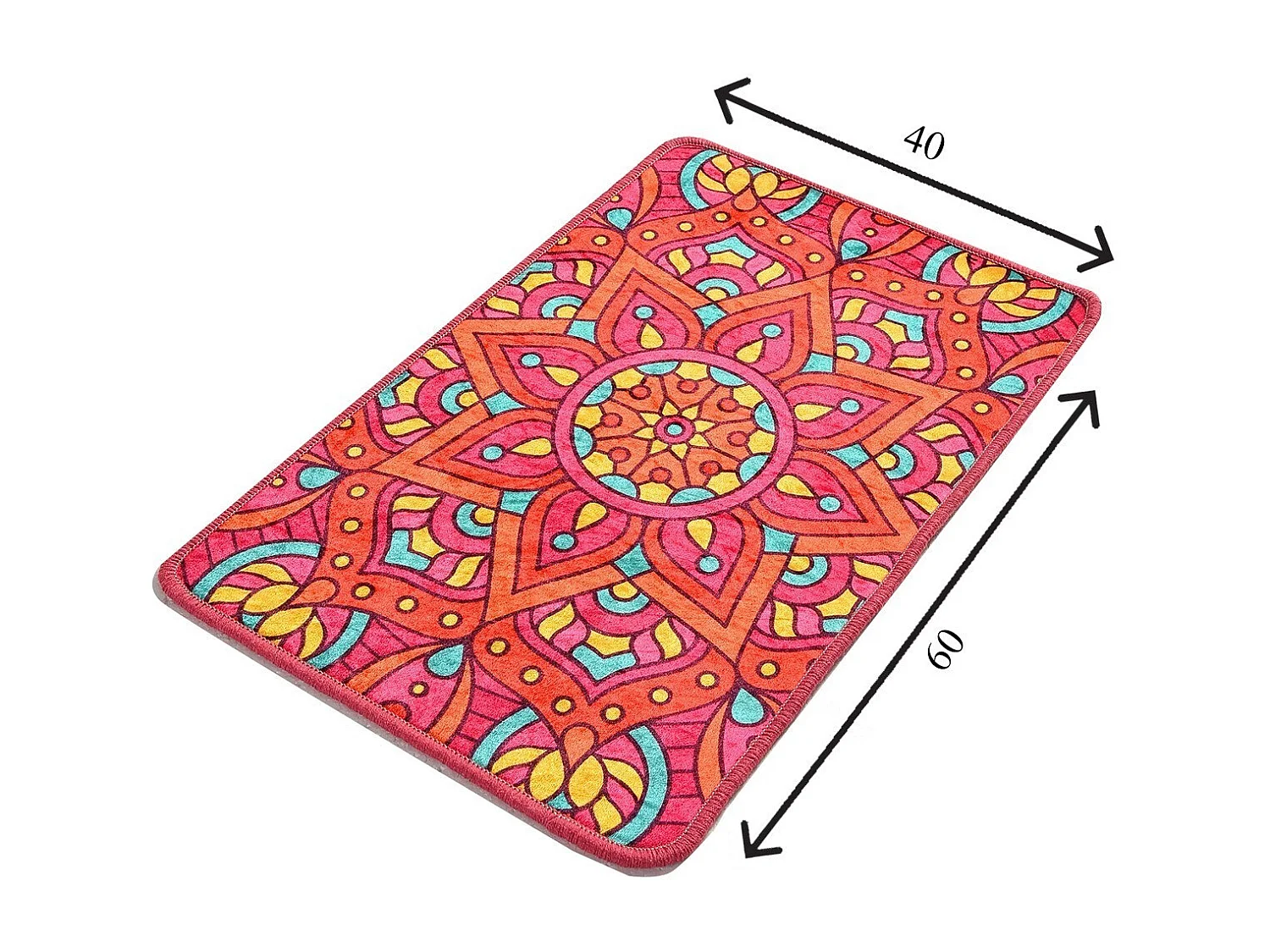 Alfombra de baño Mandal  multicolor