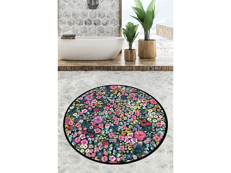 Alfombra de baño Antoryum Circle Djt 120 multicolor