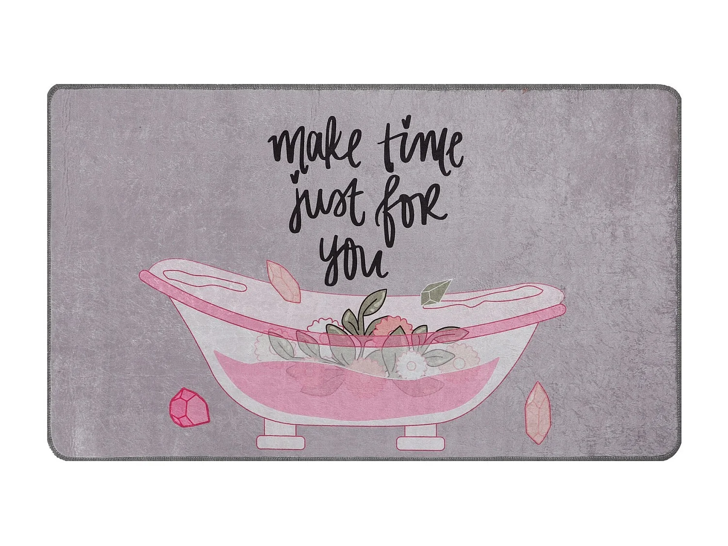 Alfombra de baño Make Time Djt (70 x 120) multicolor