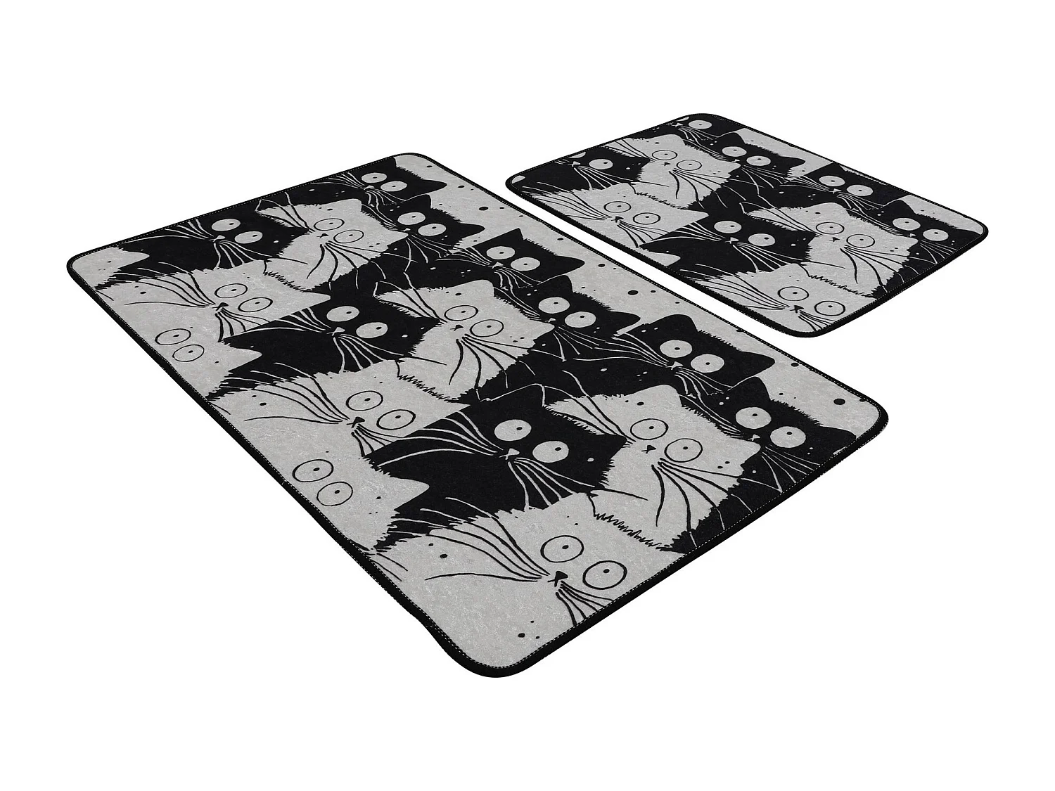 Alfombra de baño Set (2 piezas) White Cats  multicolor
