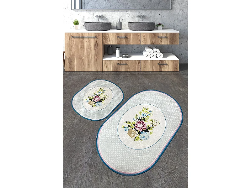 Alfombra de baño Set (2 piezas) Lous  multicolor