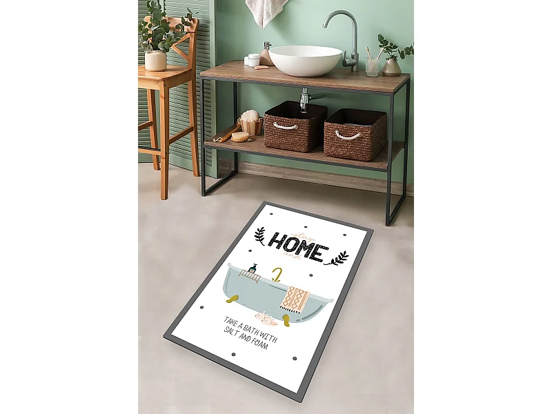 Alfombra de baño Bathtub multicolor