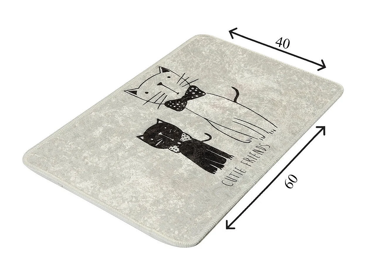 Alfombra de baño Little Cats (40 X 60) multicolor