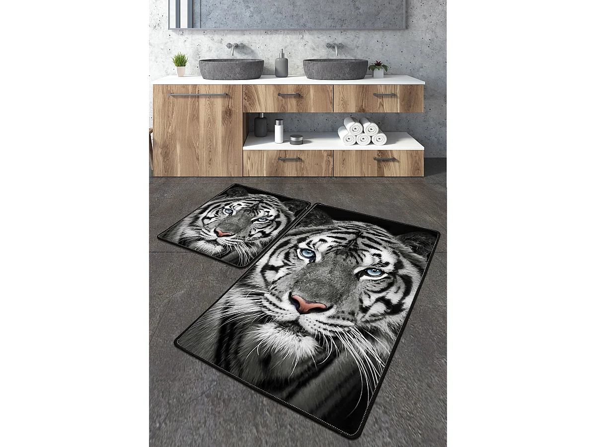 Alfombra de baño Set (3 piezas) Hunter Djt  multicolor