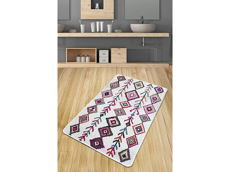 Alfombra de baño Raje Djt (80 x 100) multicolor