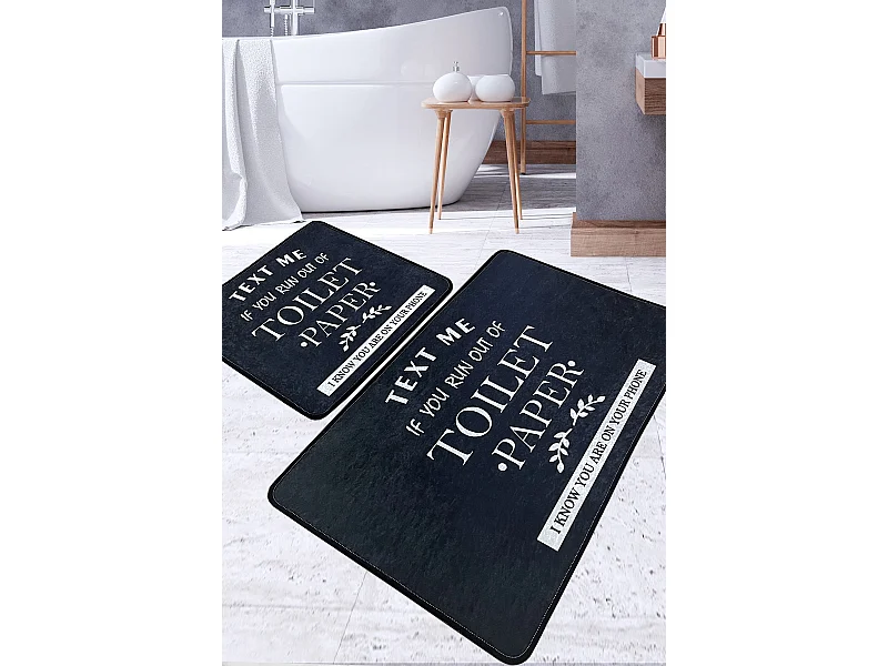 Alfombra de baño Set (2 piezas) Toilet  multicolor