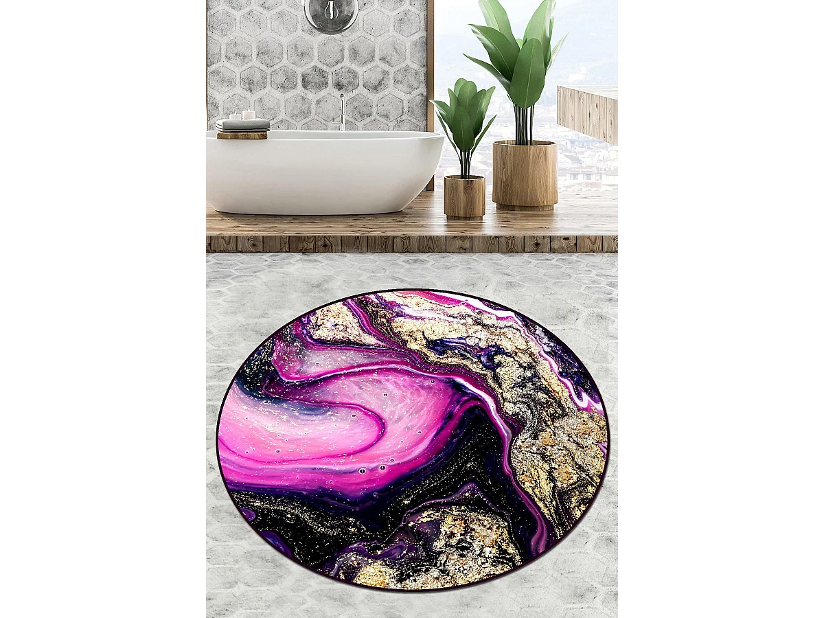 Alfombra de baño Pastry Djt (100 cm) multicolor