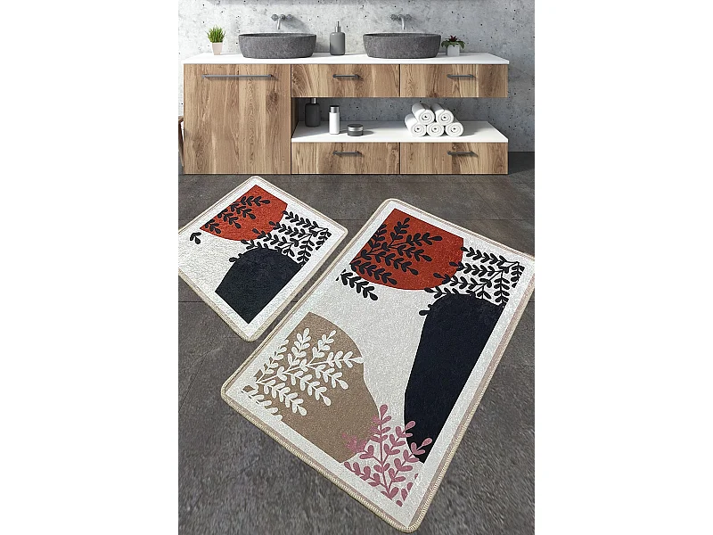 Alfombra de baño Set (2 piezas) Noe multicolor