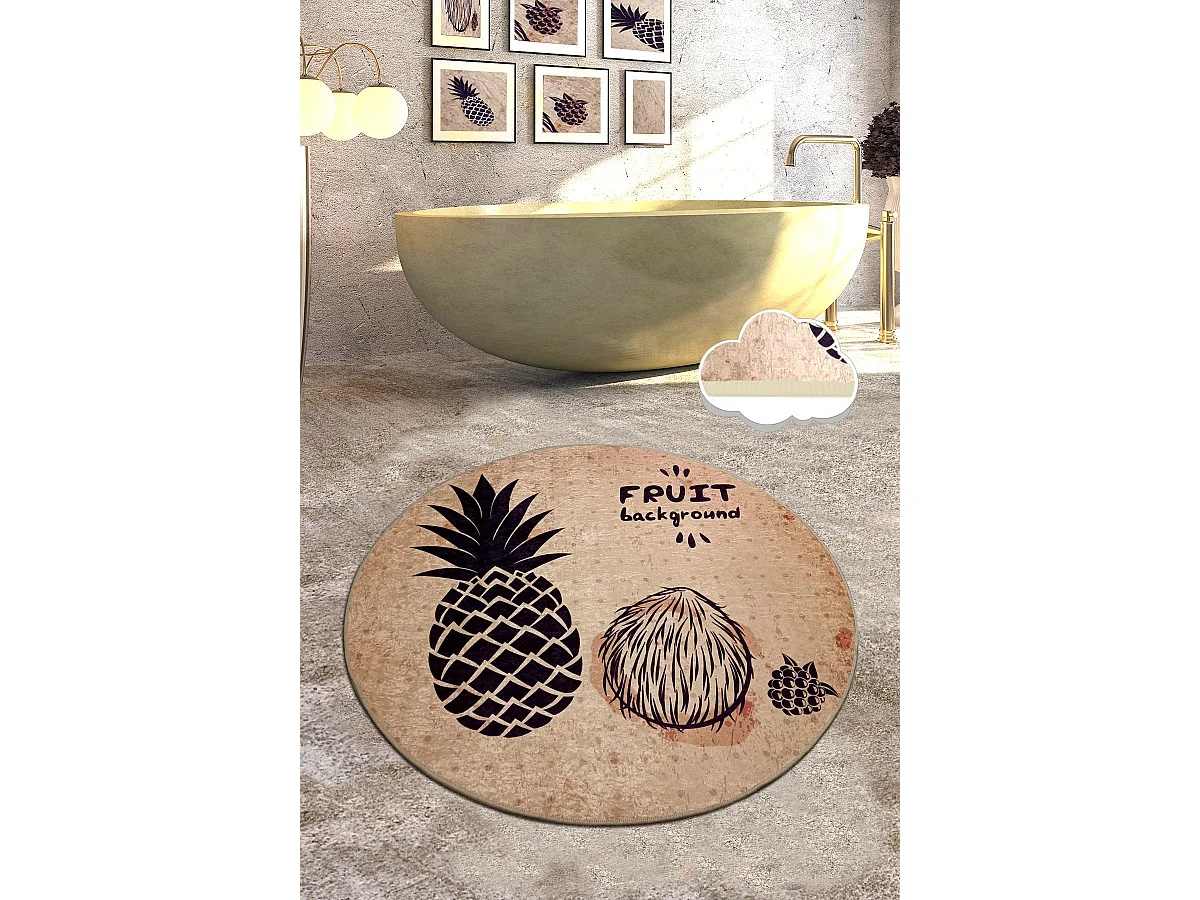 Alfombra de baño Ecuador (100 cm) multicolor