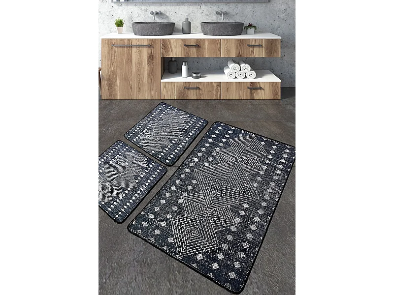 Alfombra de baño Set (3 piezas) Geesle multicolor