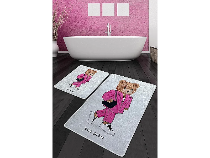 Alfombra de baño Set (2 piezas) Boss Girl Djt multicolor