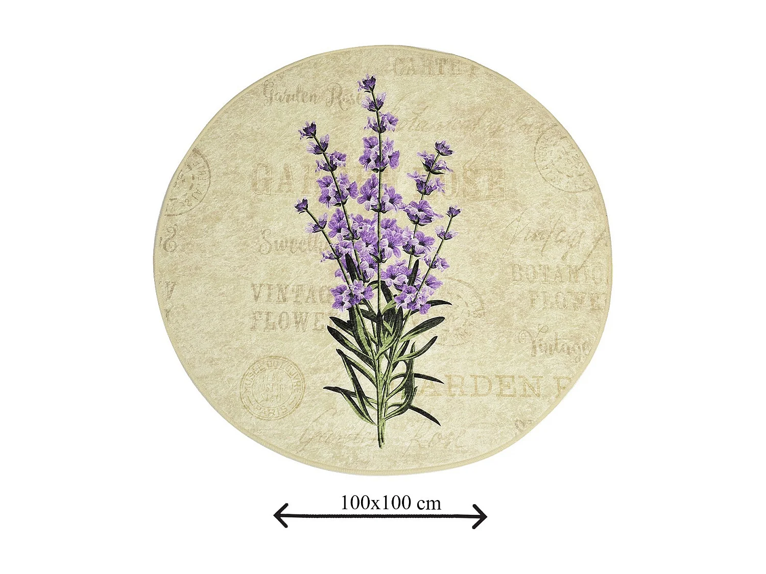 Alfombra de baño Lavender DJT multicolor