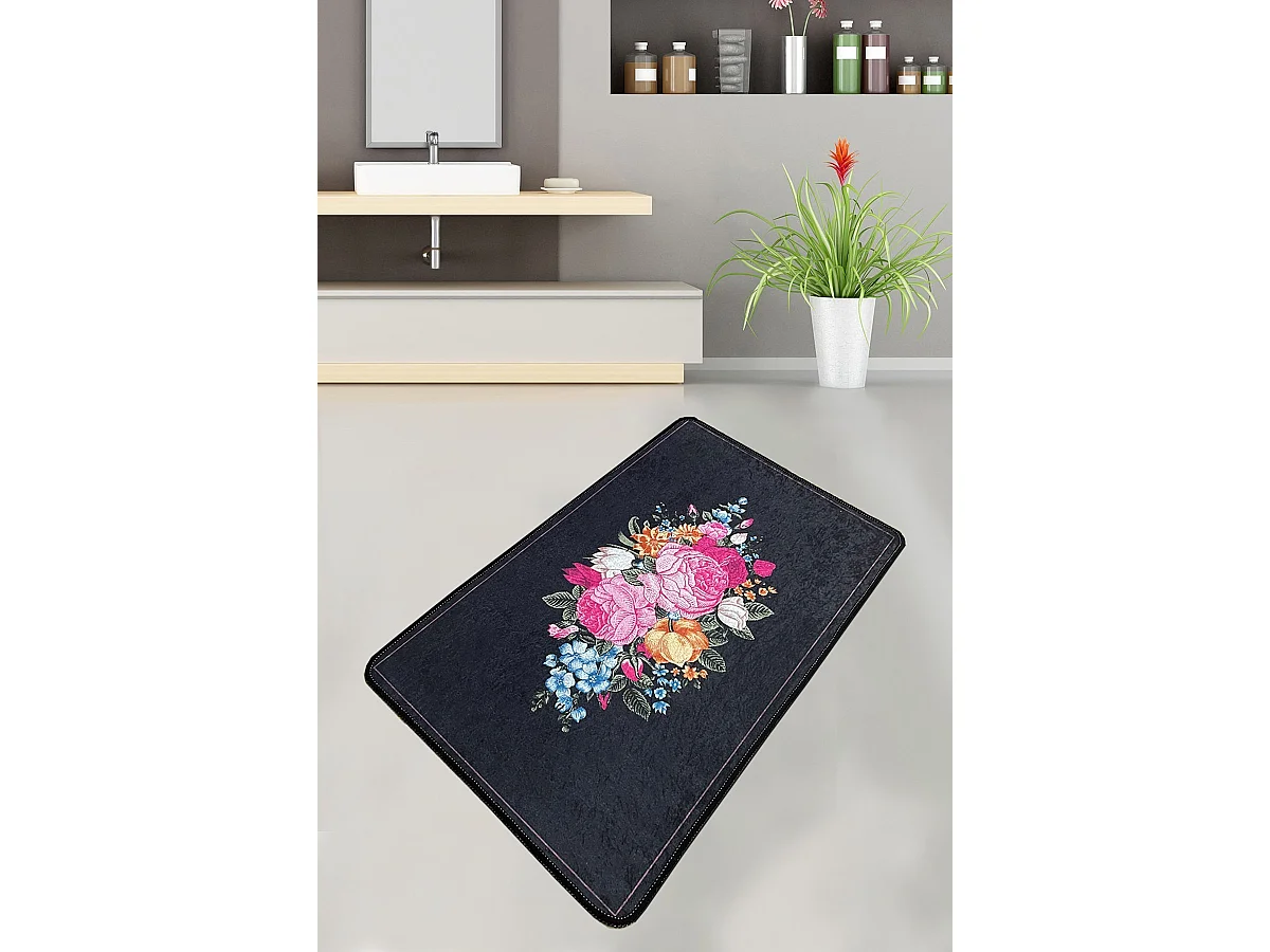 Alfombra de baño Blomst multicolor